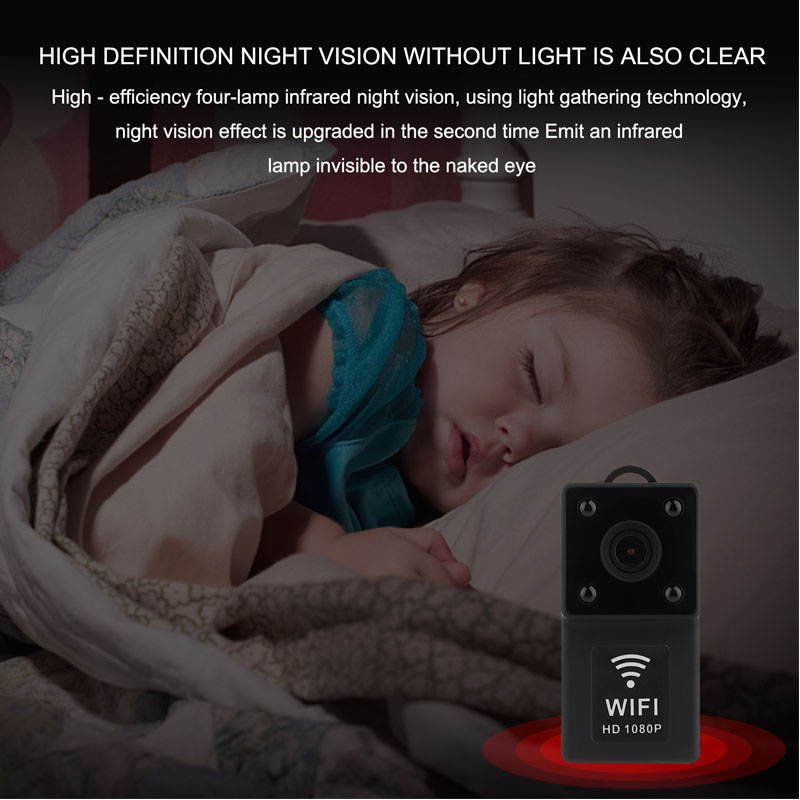 Mini WiFi Camera HD 1080P Sports Camera Night Vision Home Monitoring Cam Wide Angle Motion Video Surveillance Camcorder L9