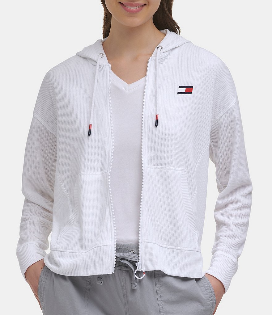 Tommy Hilfiger Sport Waffle Rib Blocking Full Zip Hoodie Jacket