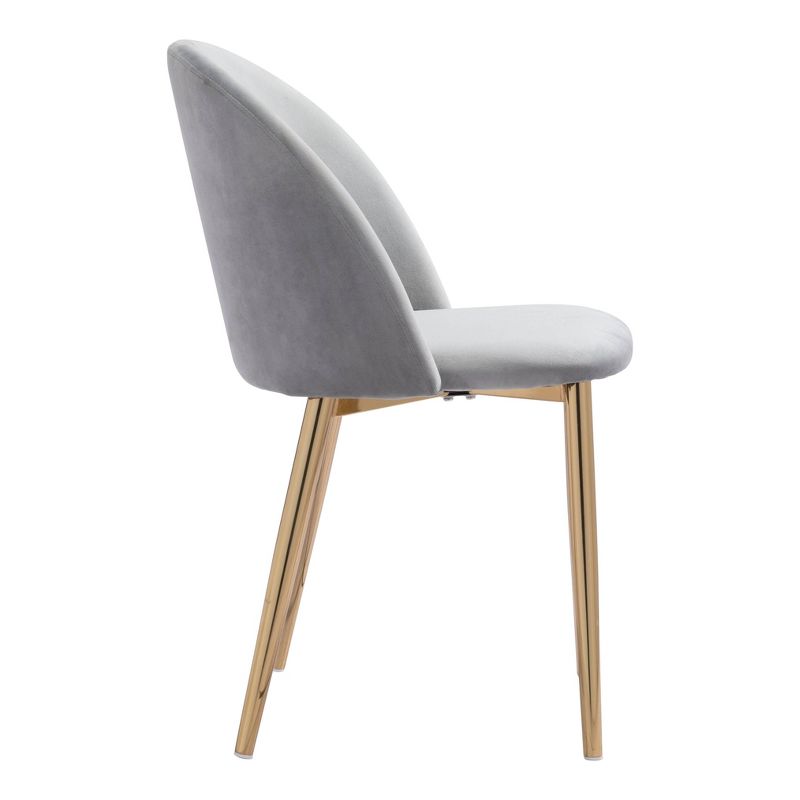 Set of 2 Grant Dining Chairs Gray - ZM Home