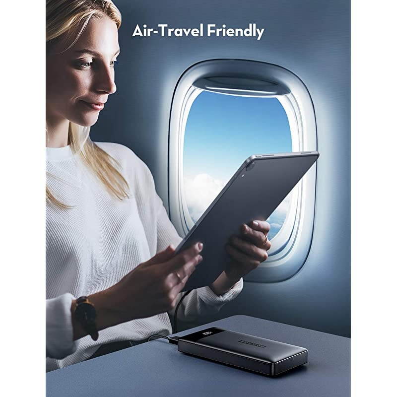 Portable Charger 15000mAh PD3.0 Power Bank QC 3.0, 18W High-Speed Ultra Compact USB C Battery Pack Tri-Input and Tri-Output Compatible iPhone 8/11/12/XS/XR/XS, iPad, Samsung Galaxy and More