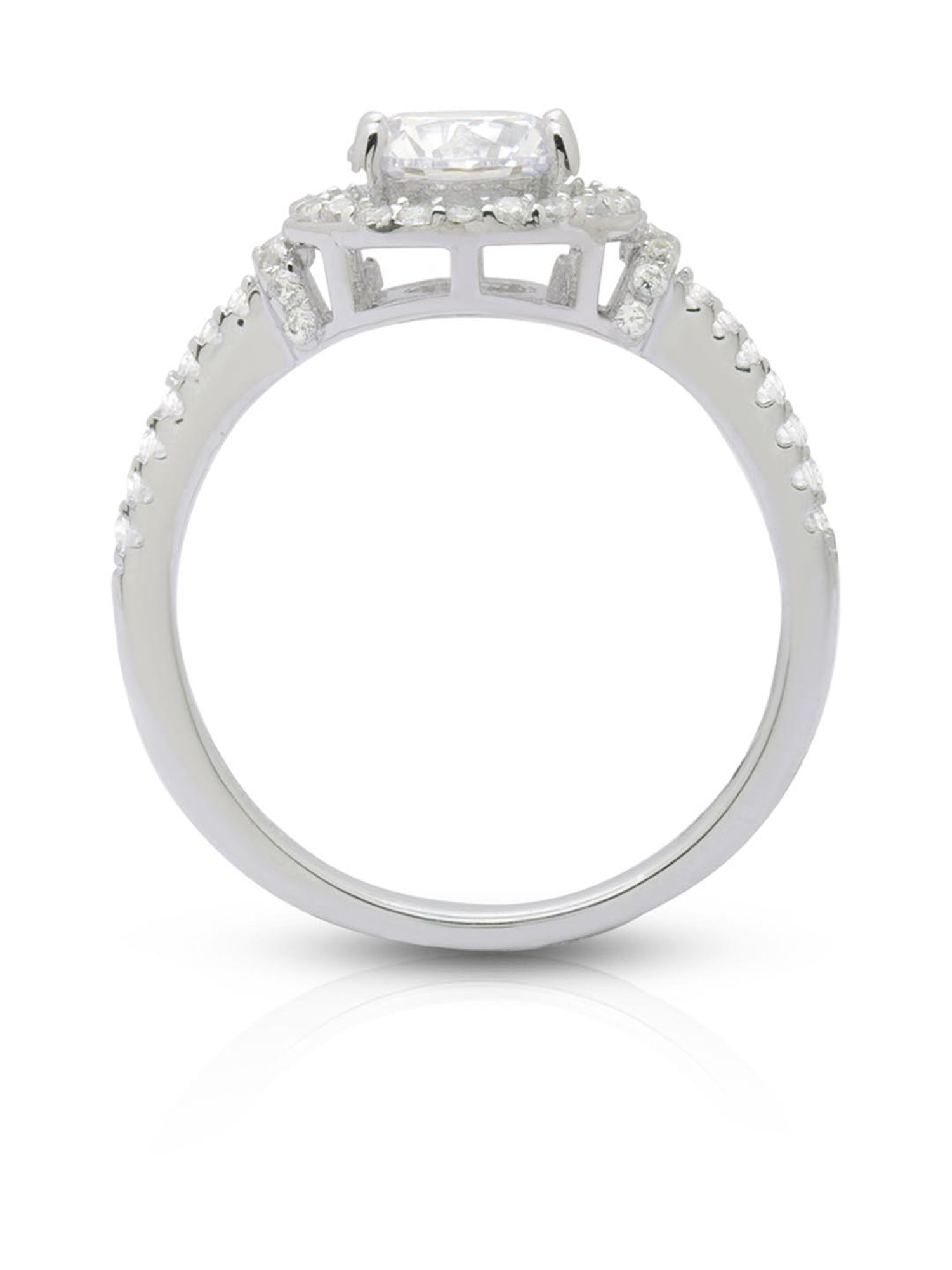 Anayra 92.5 Sterling Silver Sparkling Ring for Women