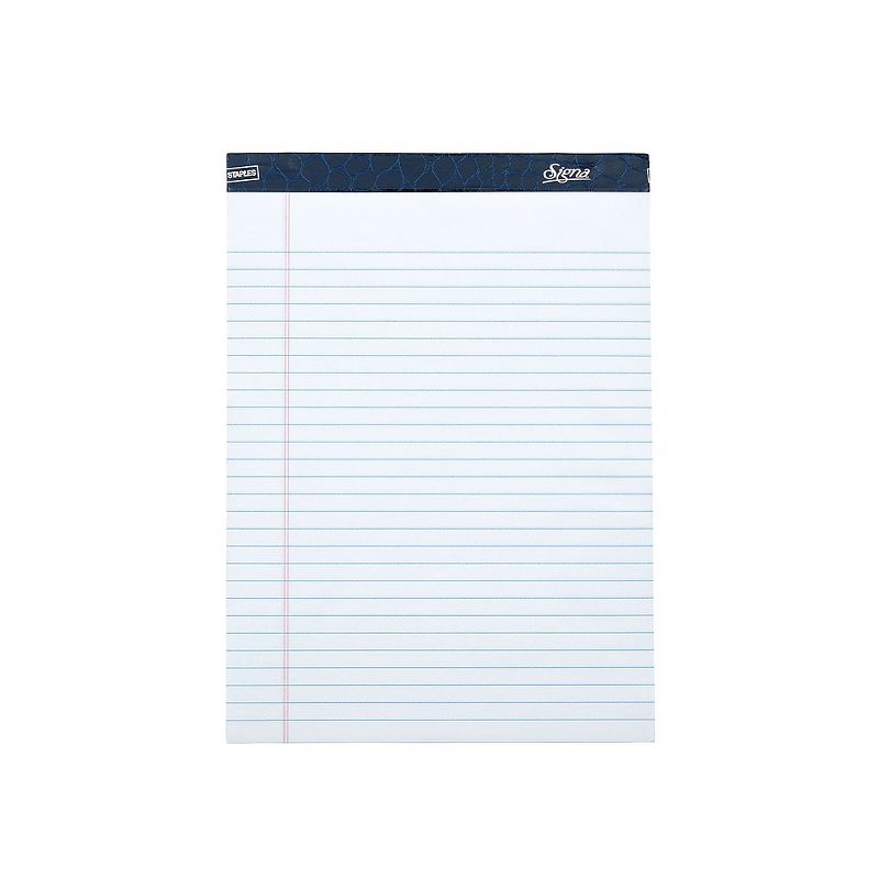 Staples Signa Notepads 8.25" x 11.75" Wide We 50 Sh/Pad 12 Pads/PK 809866