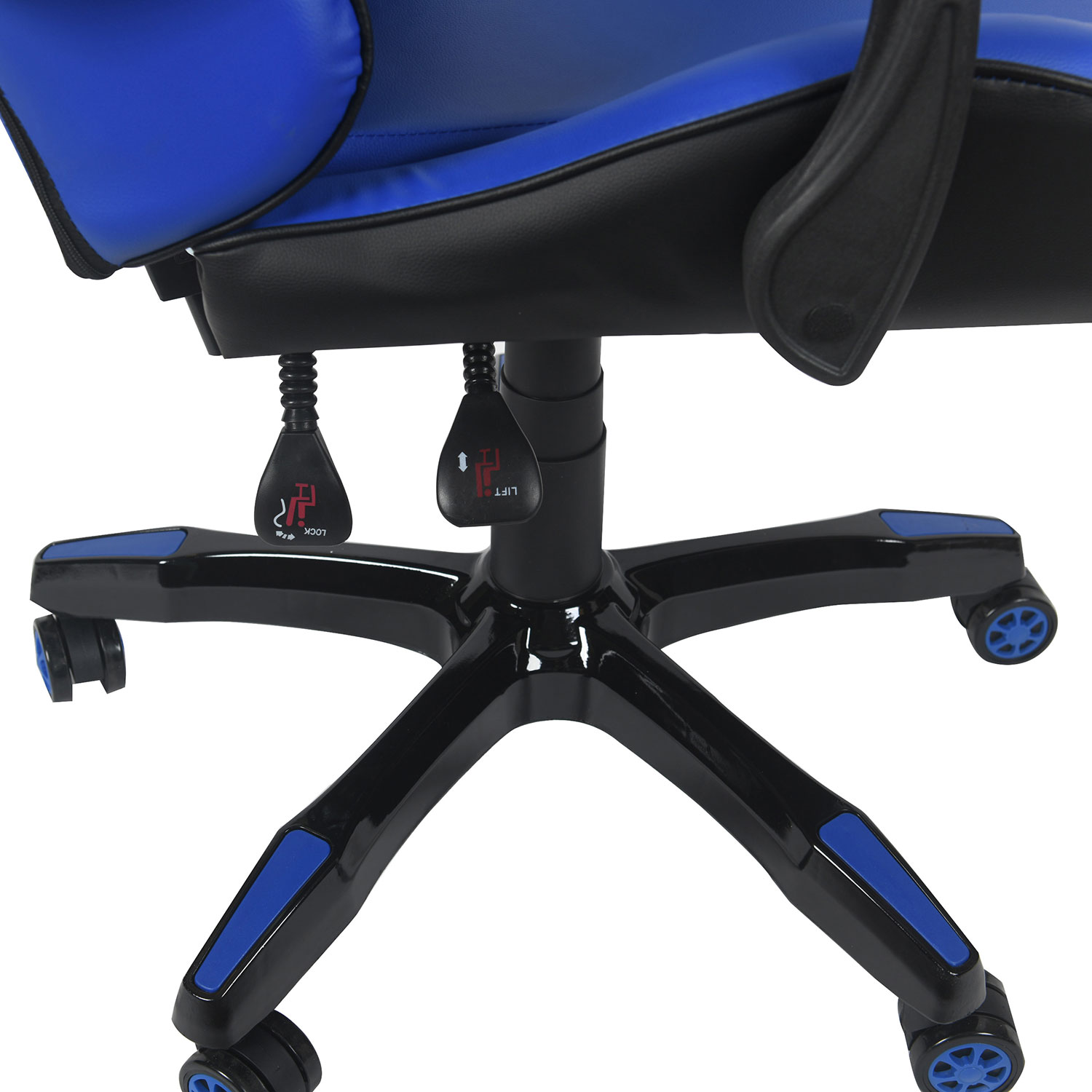 Drakon Gaming Chair Ergonomic Racing Style Pu Leather Bucket Seat, Headrest and Lumber Support