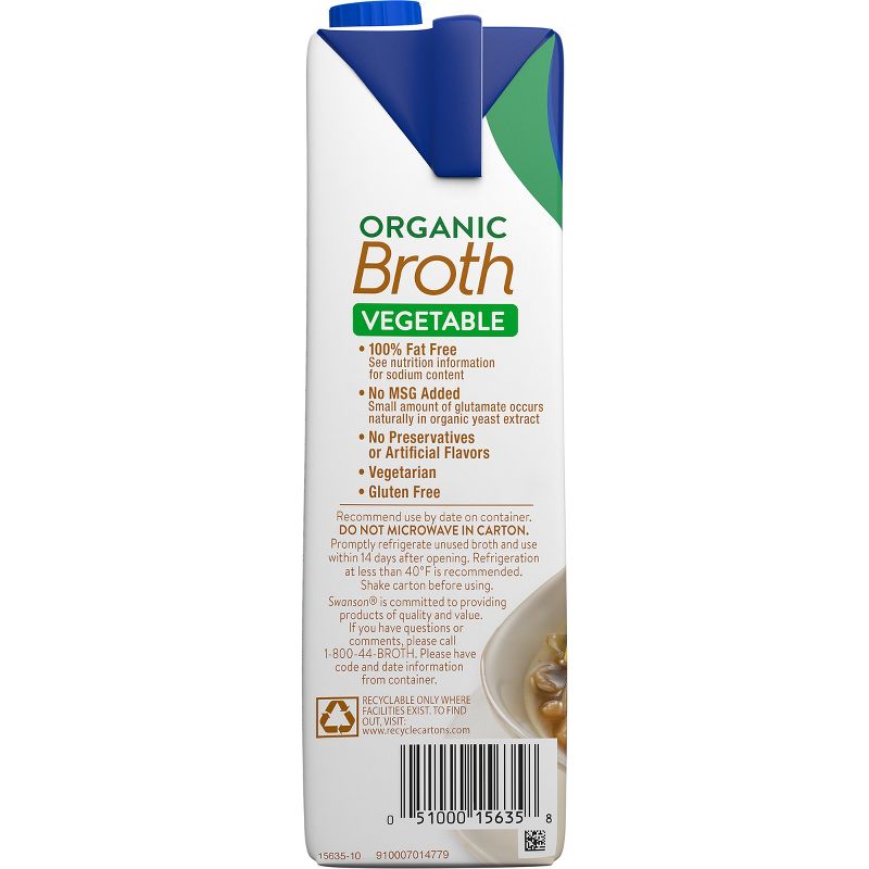 Swanson 100% Natural Organic Vegetable Broth 32oz