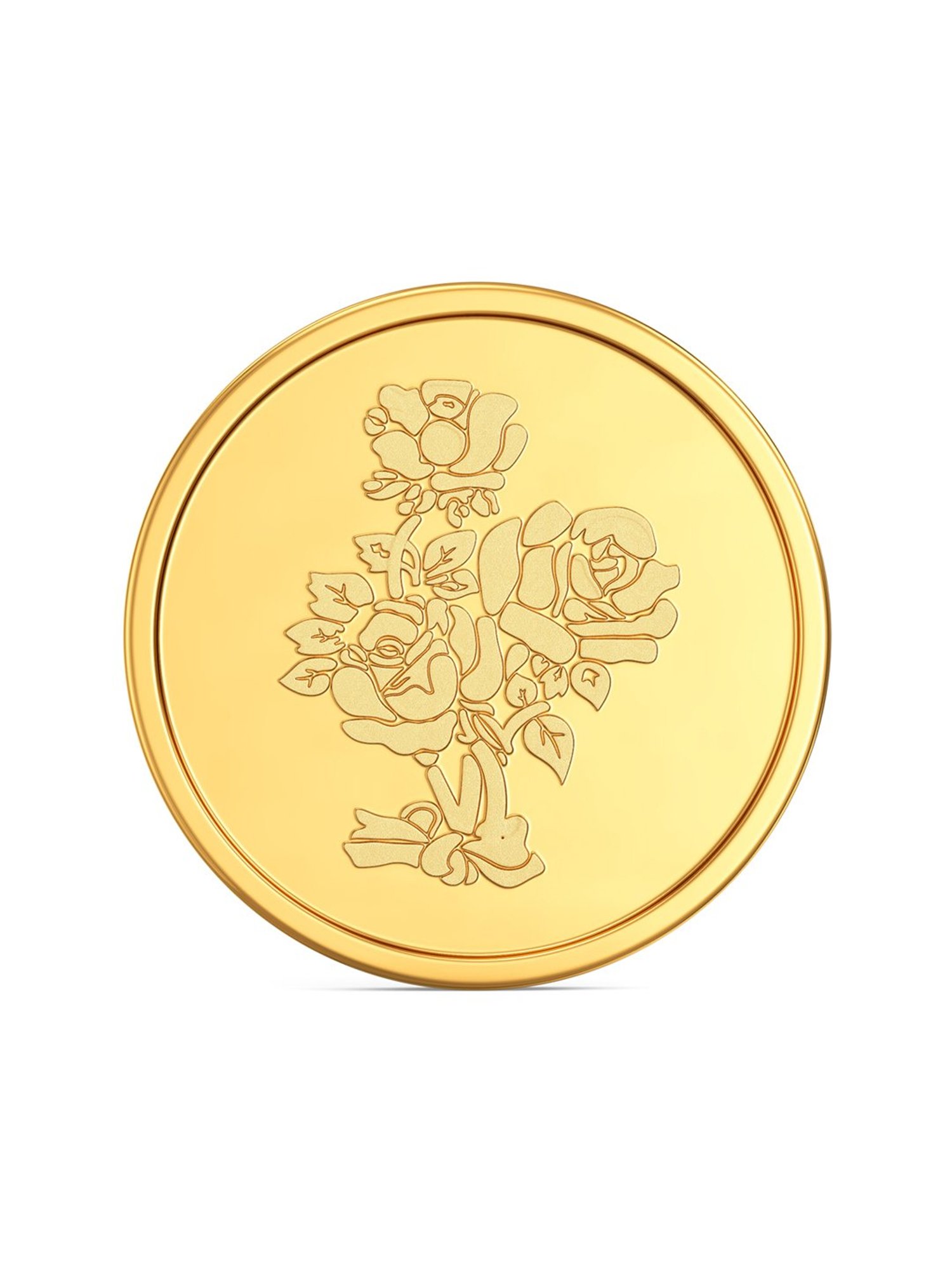 P.C. Chandra Jewellers Pooja Kalash-Inscribed 24k (999) 0.05gm Yellow Gold Foil Coin