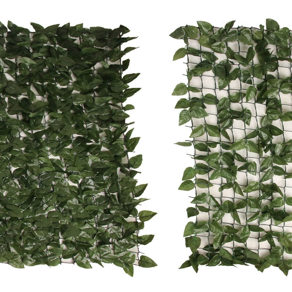59"x197" Faux Ivy Leaf Artificial Hedge Fencing Privacy Fence Screen Decorve