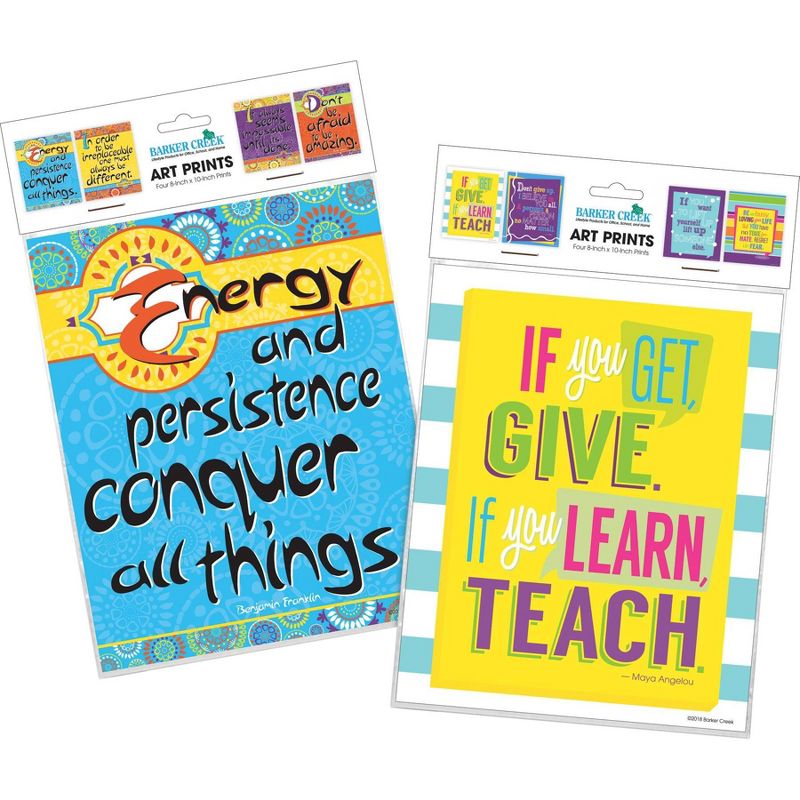 Set of 8 I Believe In You Motivational Art Prints - Barker Creek