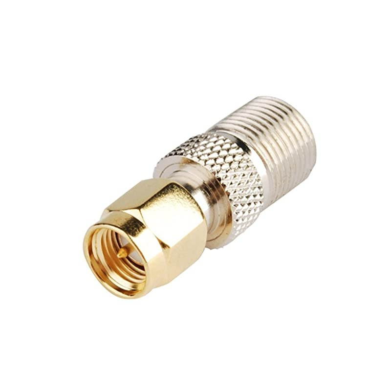 2pcs  RF coaxial coax adapter SMA male to F female