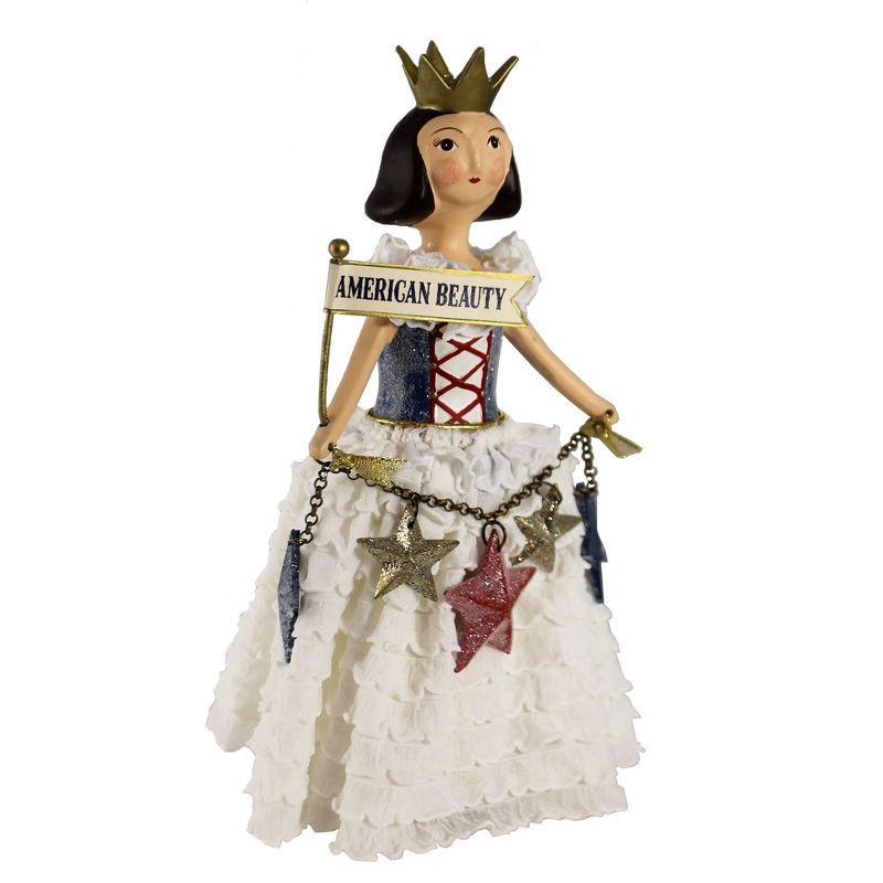 Heather Myers 9.5" American Beauty Patriotic Usa Crown  -  Decorative Figurines