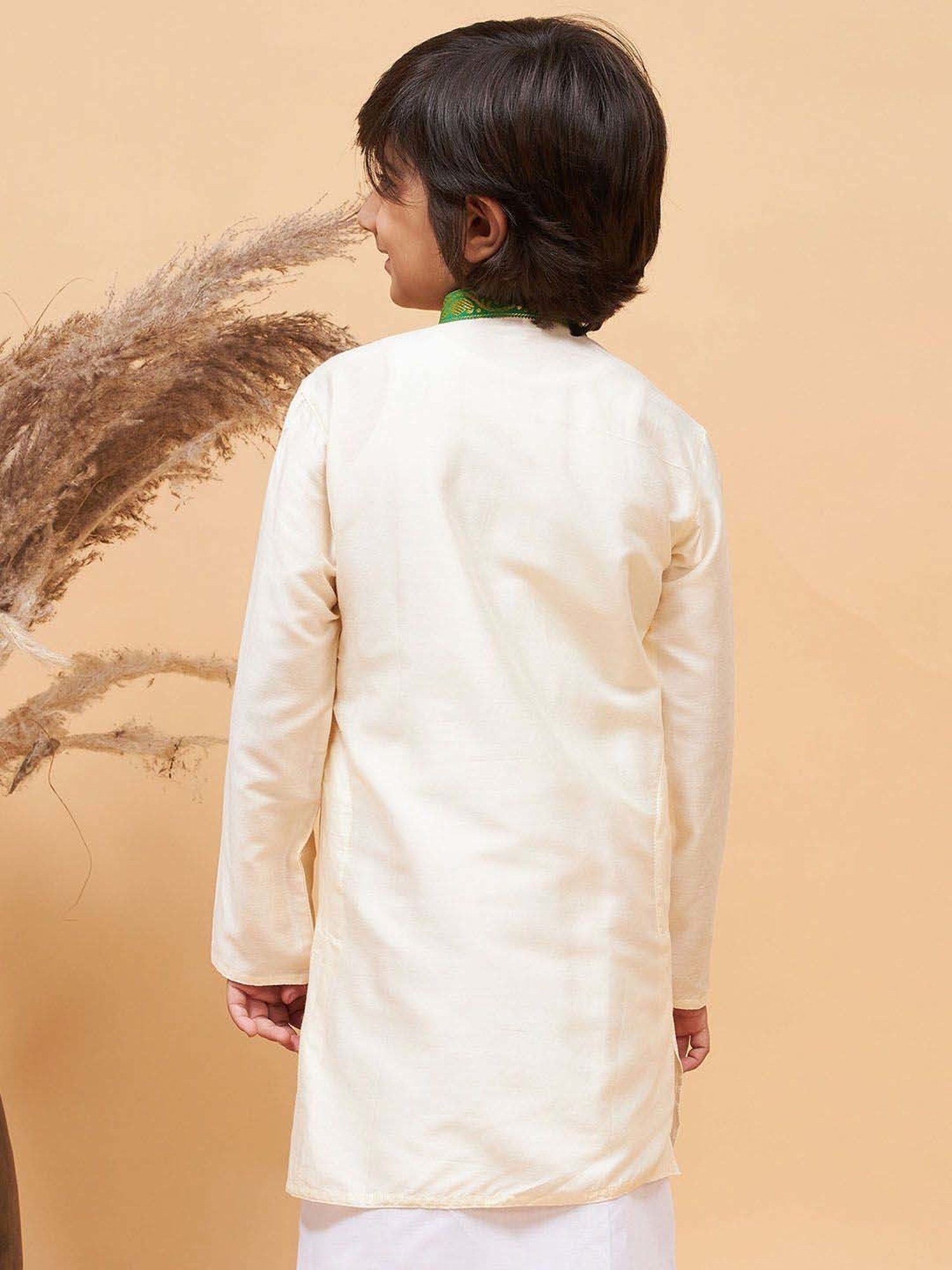 KISAH Kids Multicolor Cotton Printed Full Sleeves Kurta