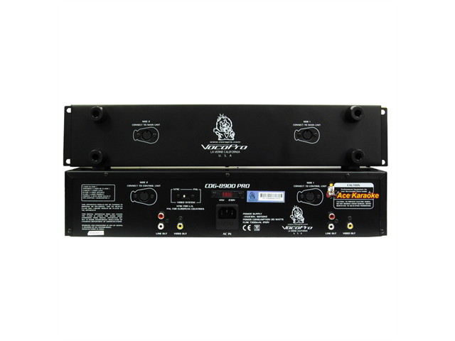 Vocopro CDG-8900 PRO Professional Dual Tray CD/CD+G Karaoke Player