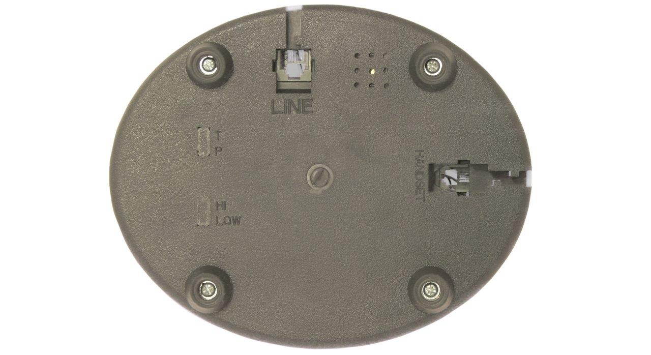 OPIS FunkyFon cable: Rotary dial disc telephone in the sinuous style of the 1920s with modern electronic bell (white)