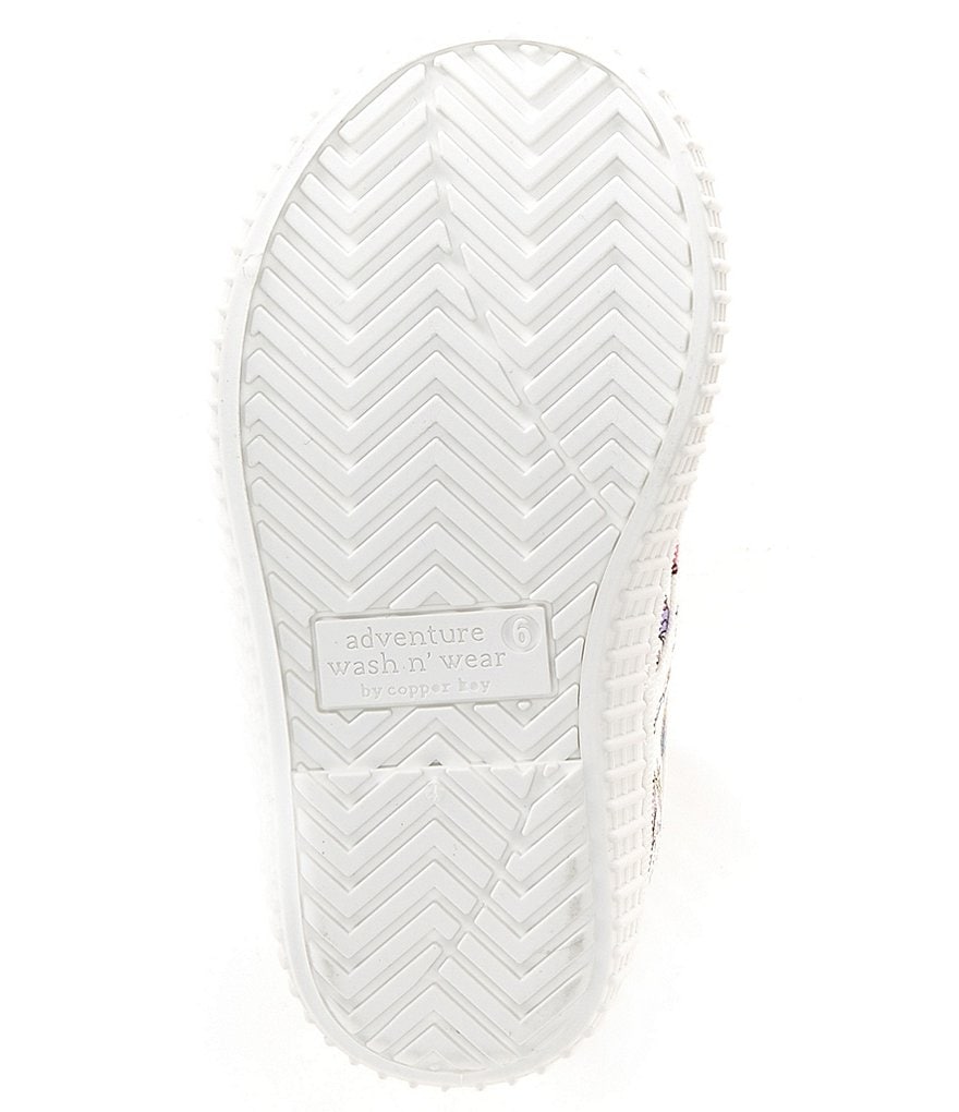 Copper Key Adventure Wear Girl's Budeee-A Washable Eyelet Unicorn Print Sneakers (Infant)