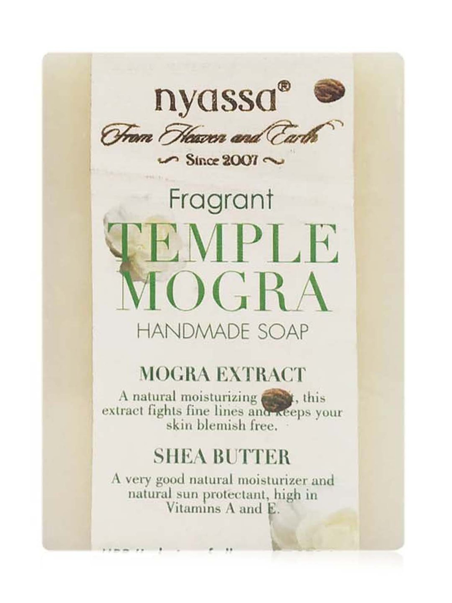 Nyassa Temple Mogra Handmade Soap - 75gm