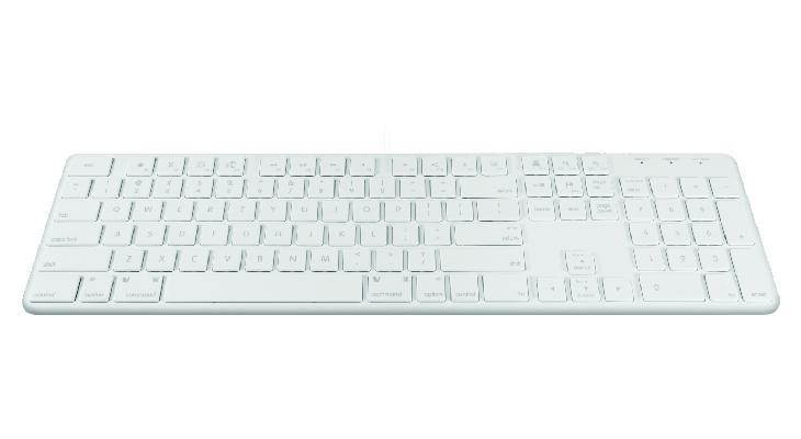 Macally Ultra-Slim USB Wired Keyboard for Apple Mac Pro, MacBook Pro/Air, iMac, Mac Mini, Laptop, Windows PC (SLIMKEYPRO)