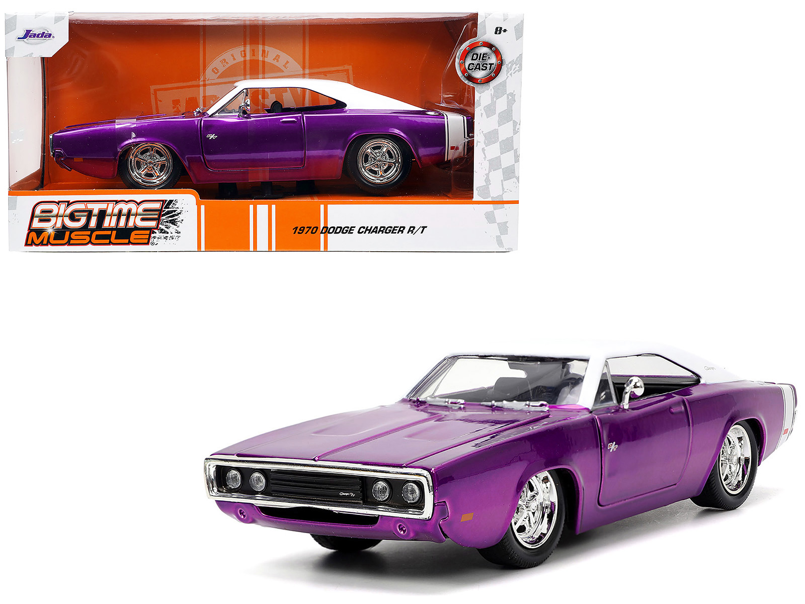 2008 Dodge Challenger SRT8 Blue Metallic 1/24 Diecast Model Car by Maisto