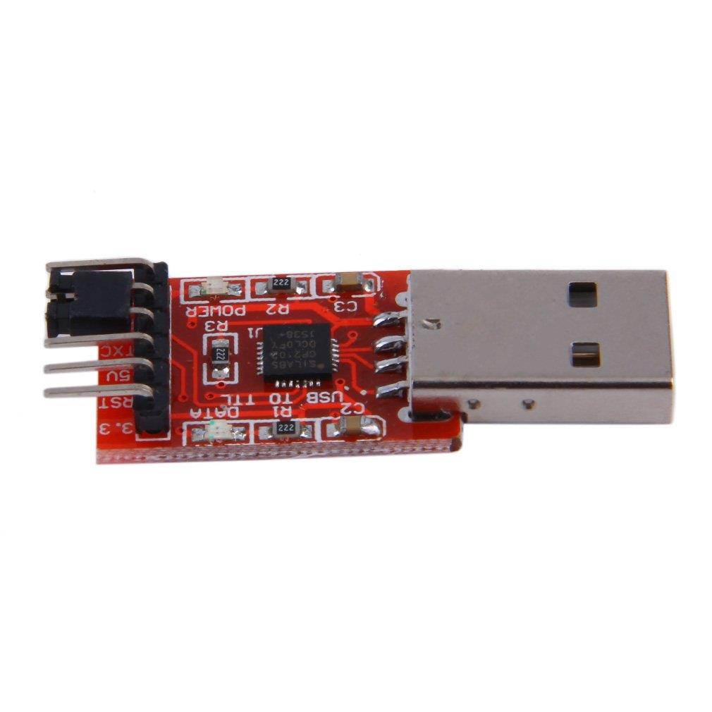 USB to TTL UART 6PIN Module Serial Converter CP2102 STC PRGMR Free cable