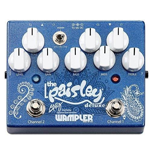 wampler paisley drive deluxe brad paisley signature dual overdrive guitar effects pedal