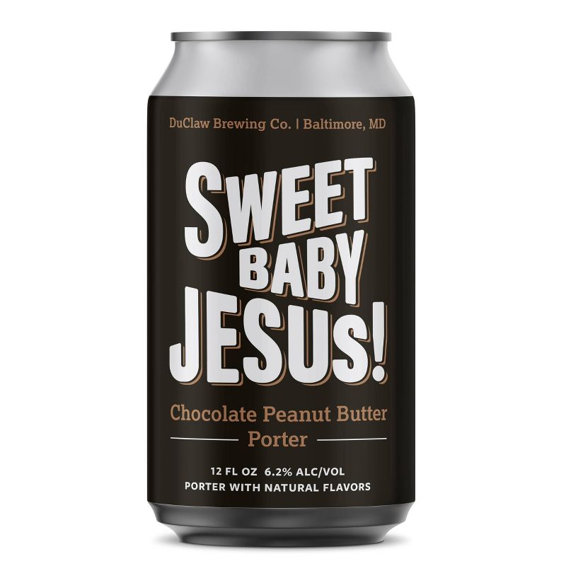 DuClaw Sweet Baby Jesus! Chocolate Peanut Butter Porter Beer - 6pk/12 fl oz Cans