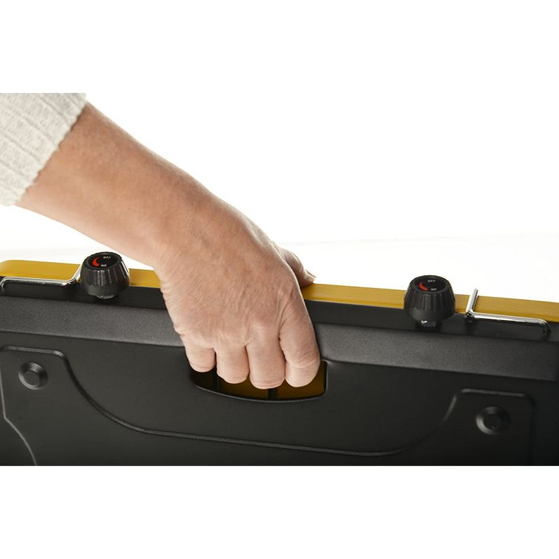 Martin MCS200 Durable Outdoor Portable Propane Gas Dual Burner Camping Cookware Grill Stove, Yellow