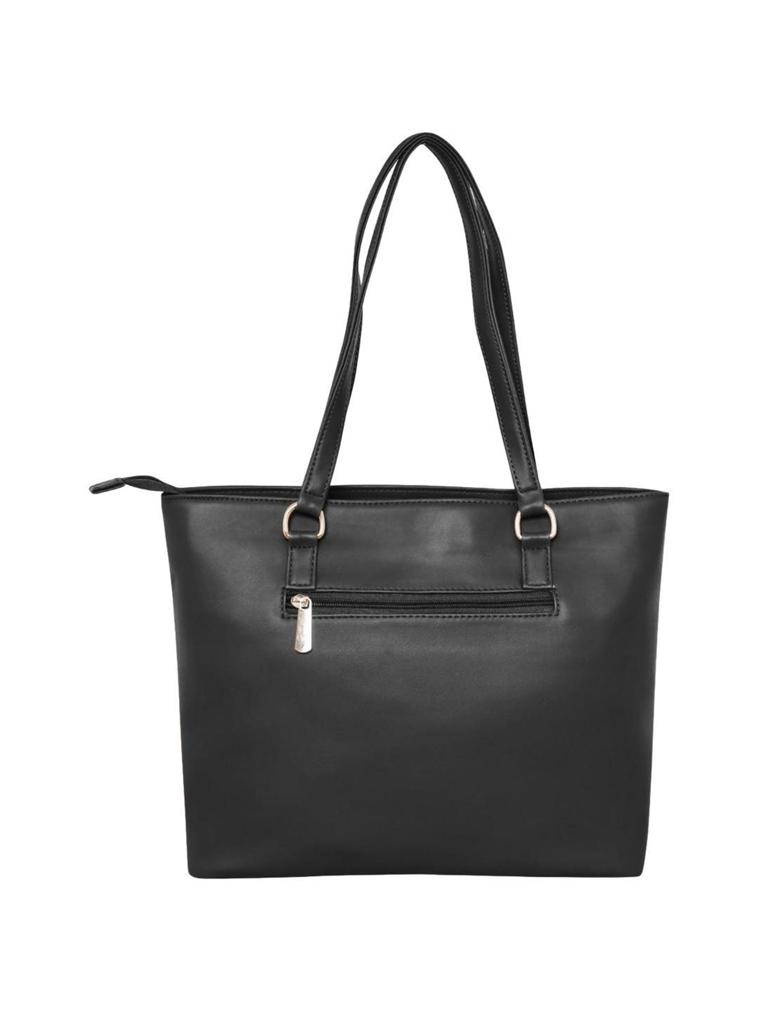 Pierre Cardin Black Solid Tote Handbag
