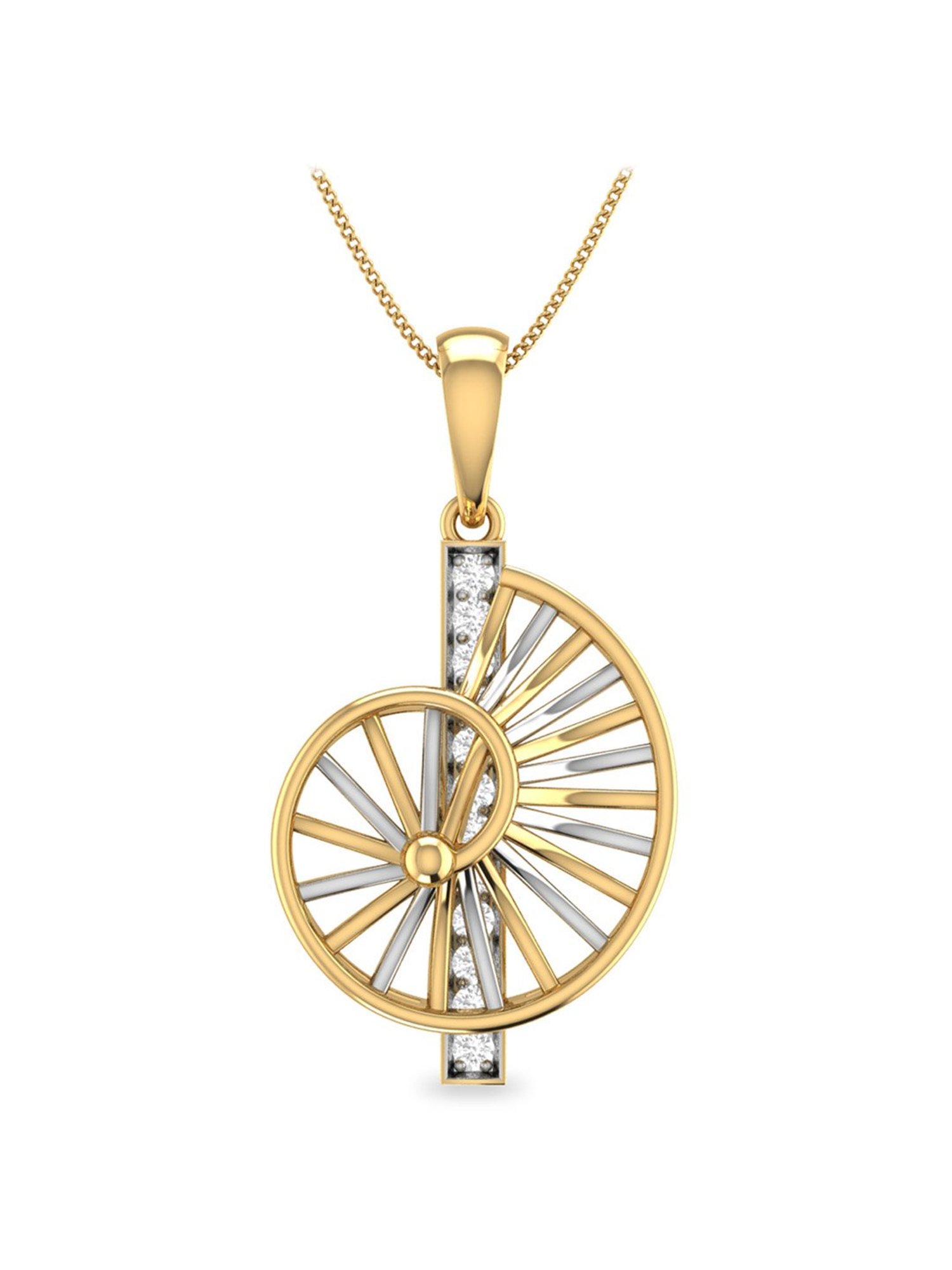 PC Jeweller Devine 18k Gold Pendant without Chain for Women