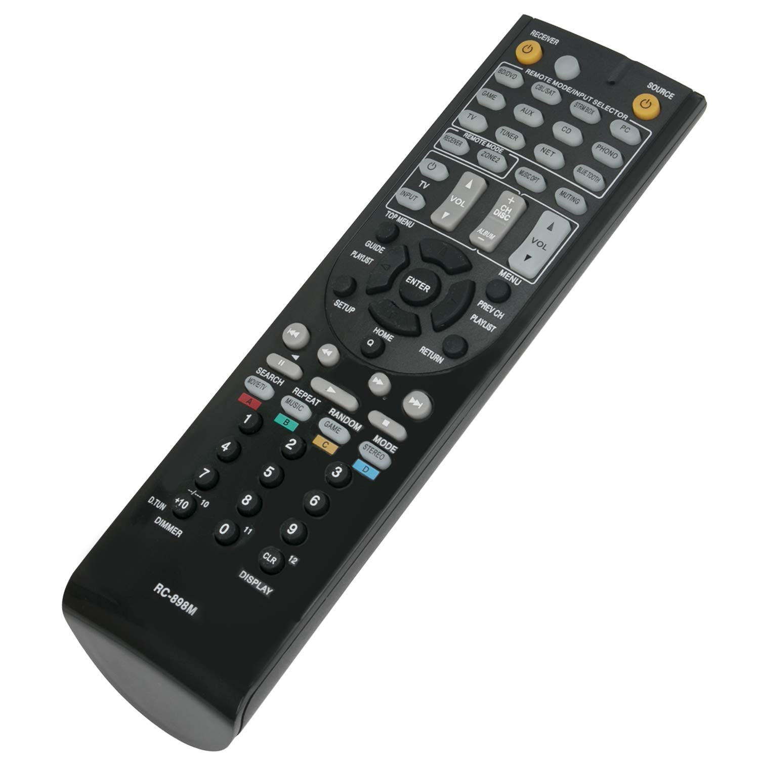 New RC-898M RC898M Remote Control Compatible with Onkyo AV Receiver TX-NR545 TX-NR646 TX-NR747 TXNR545 TXNR646 TXNR747