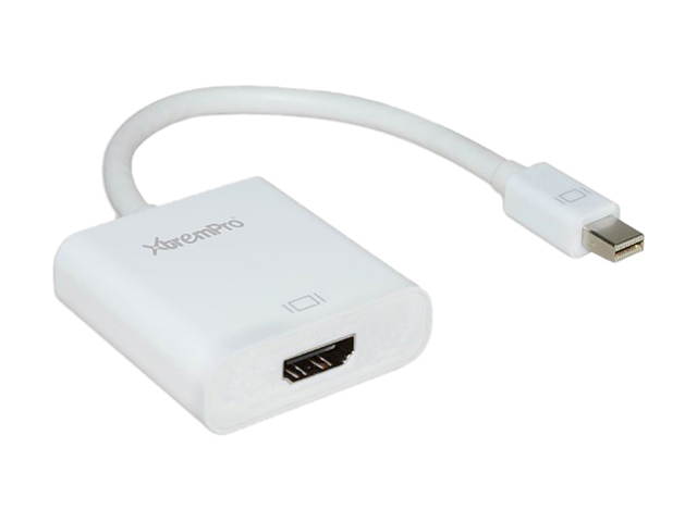 XtremPro 11167 Mini Displayport to HDMI 2.0 Adapter, Mini DP to HDMI Adapter, Supports PC, Mac, displays 4K, UHD, 4K2K 3840x2160@60Hz, Up to 6 Displays - White