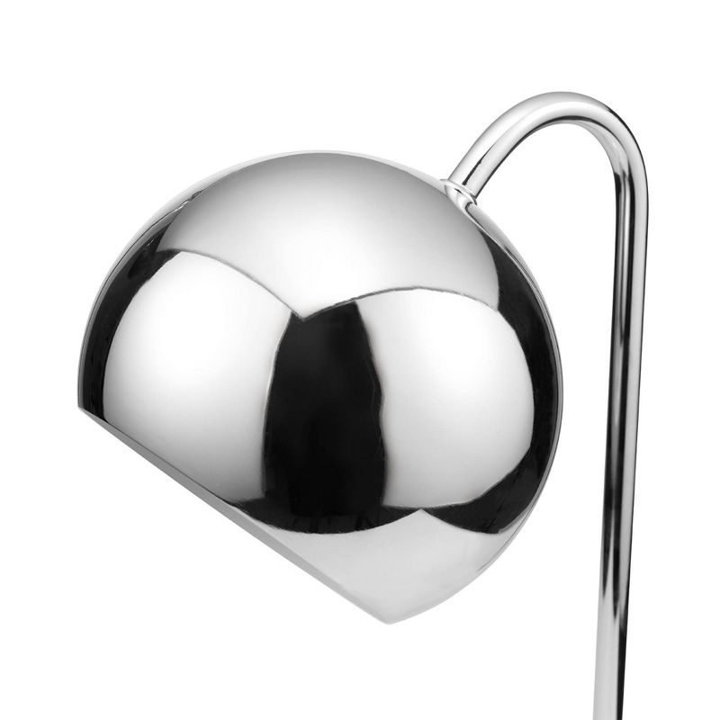 23" Iron/Seeded Glass Axel Farmhouse Industrial Task Lamp (Includes LED Light Bulb) Black - JONATHAN Y