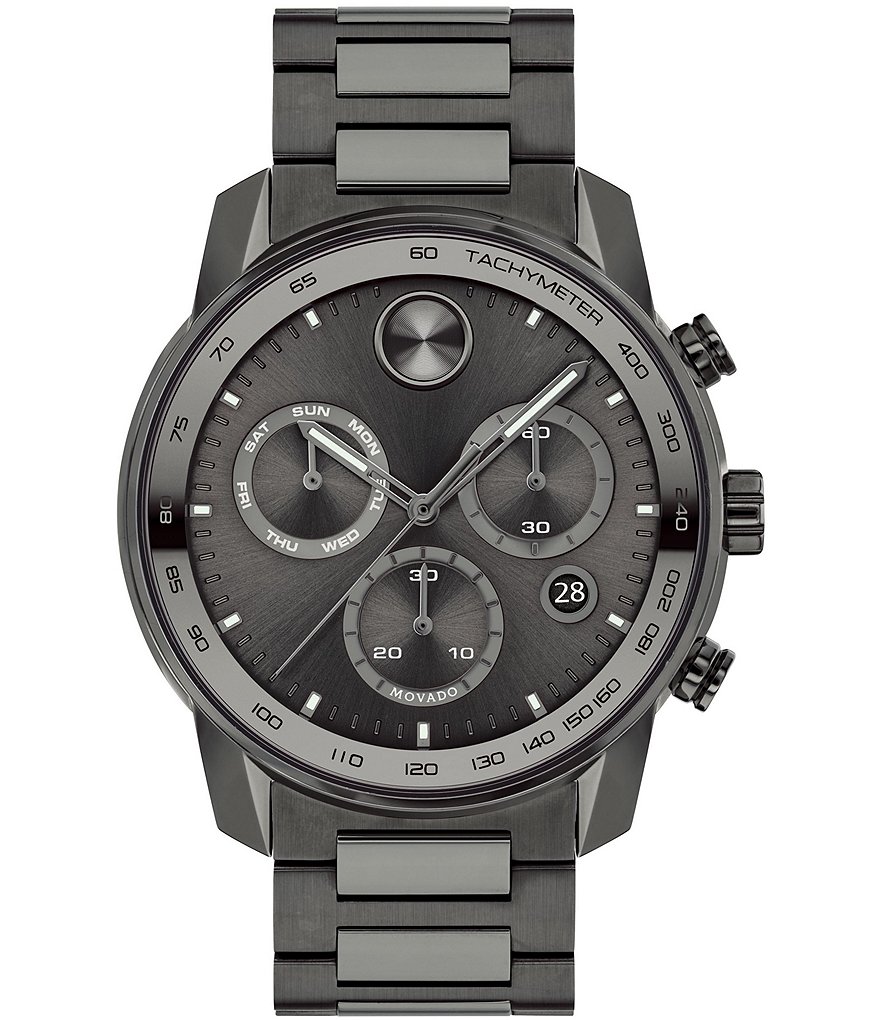 Movado BOLD Men's Verso Gunmetal Chronograph Watch