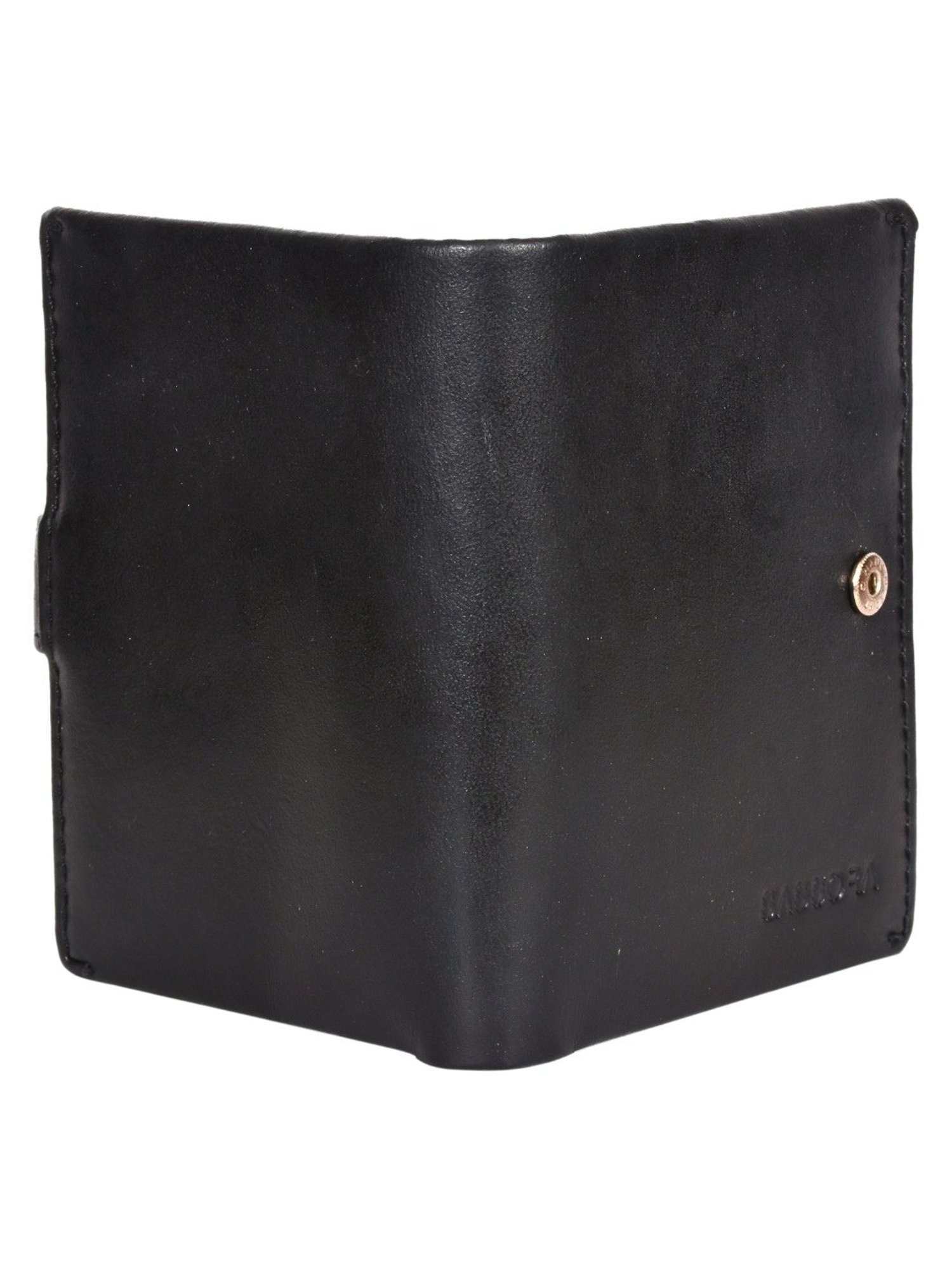SASSORA JADE Black Leather Bi-Fold Wallet