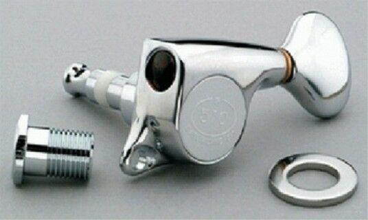 NEW Gotoh 510 6-In-Line Mini Tuning Keys - CHROME