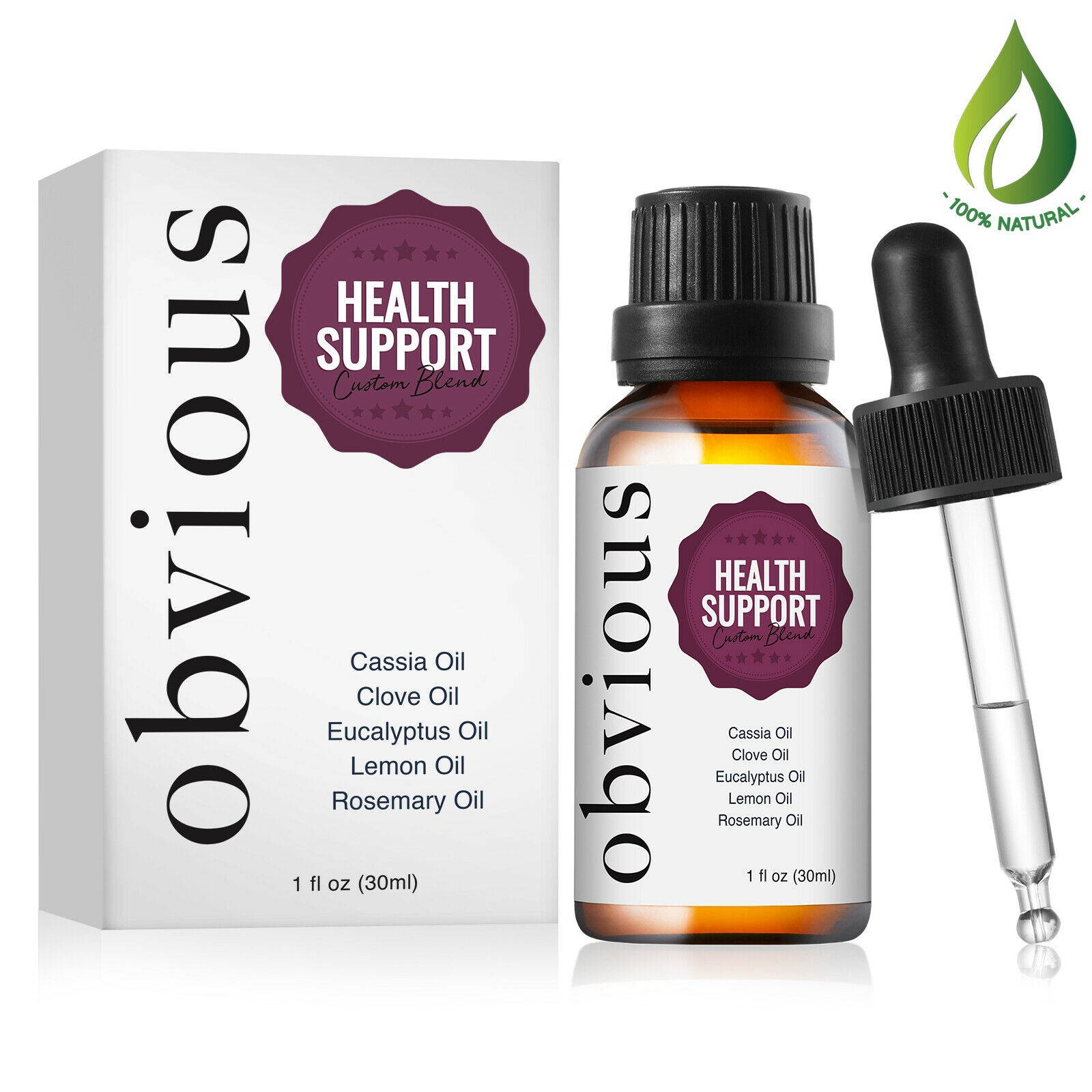 Health Support Essential Oil Blend - 1 oz. Pure Theutic w/ Glass Dropper