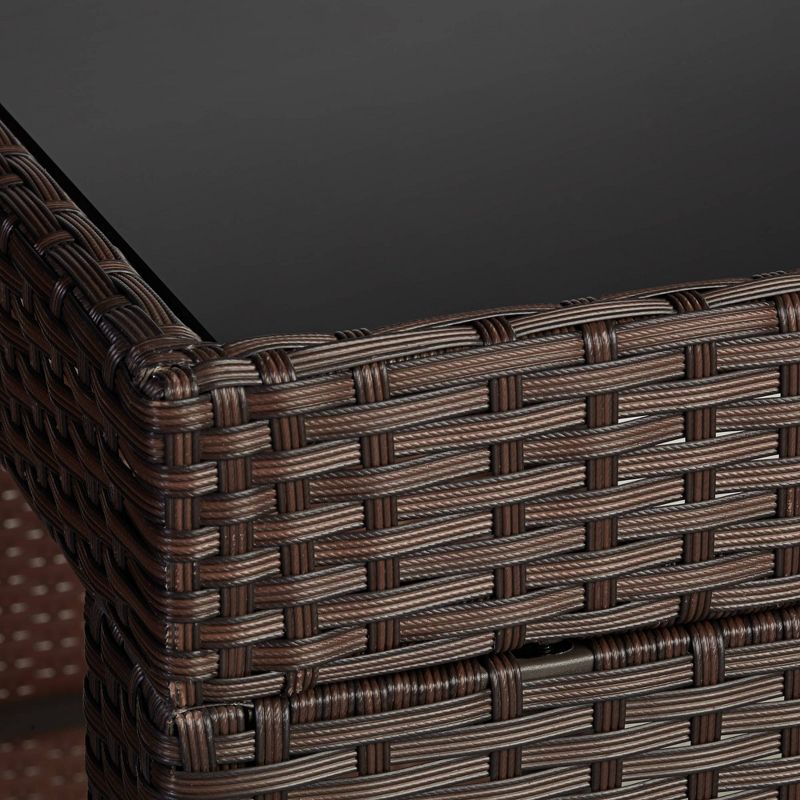 Wood Fiber Clay Patio Accent Table - Olivia & May