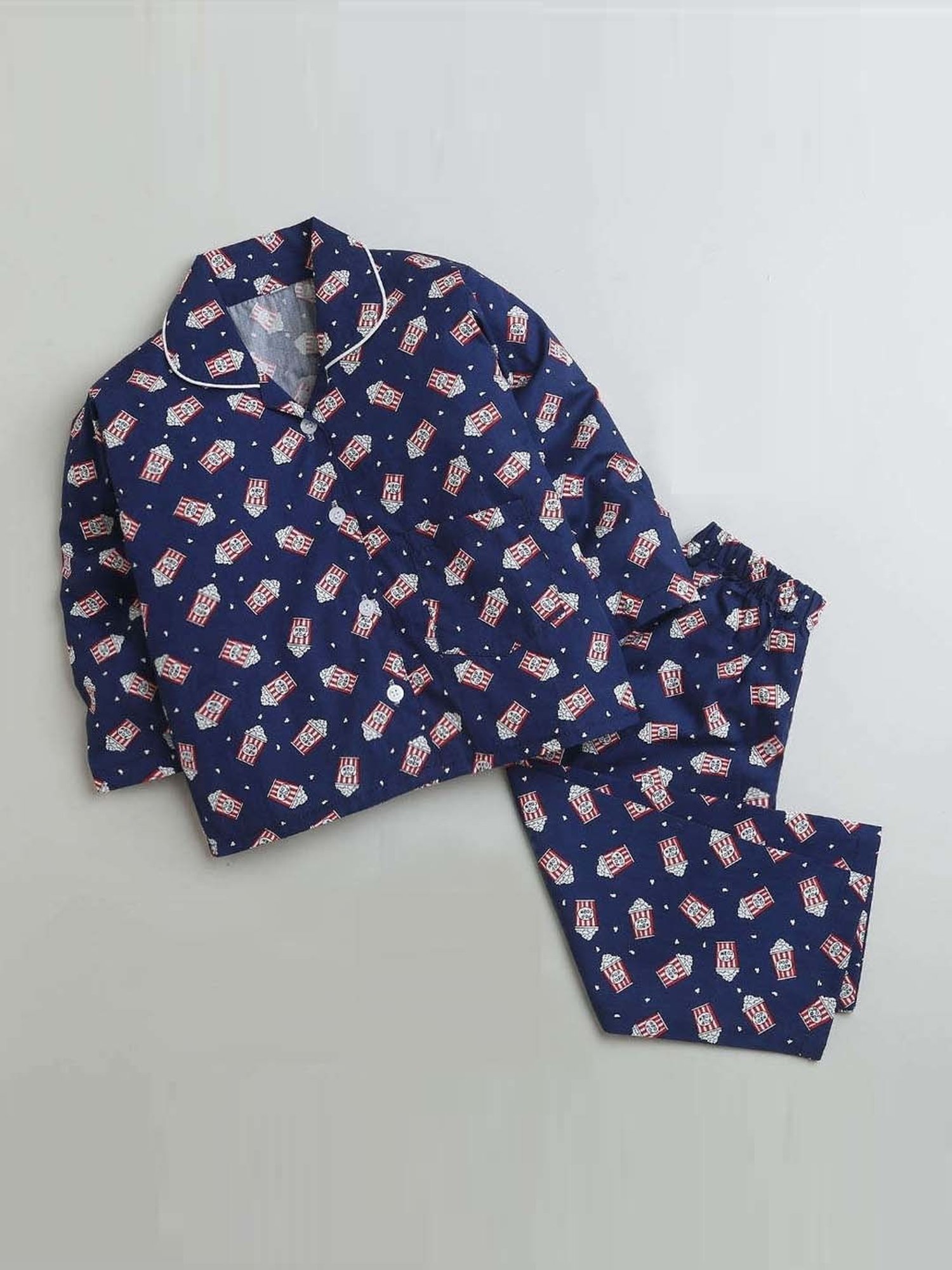 Nite Flite Boys Multicolor Cotton Printed T-Shirt & Pyjama