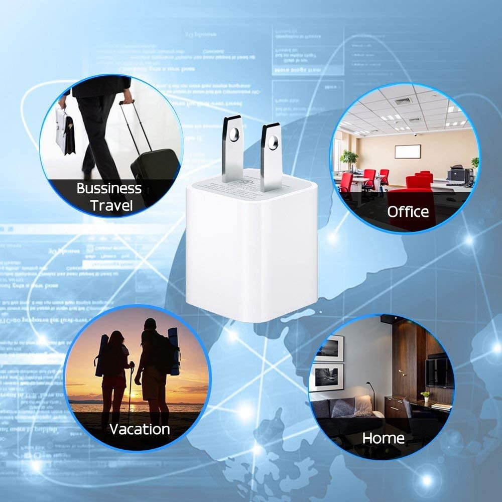 iPhone Charger, iPhone Charger MFi Certified Lightning Cable to USB Fast Charging Data Sync Transfer Cable with 2Pack USB Wall Charger Travel Plug Compatible iPhone 12/11/11 Pro/Xs/XR/X/8/8Plus More