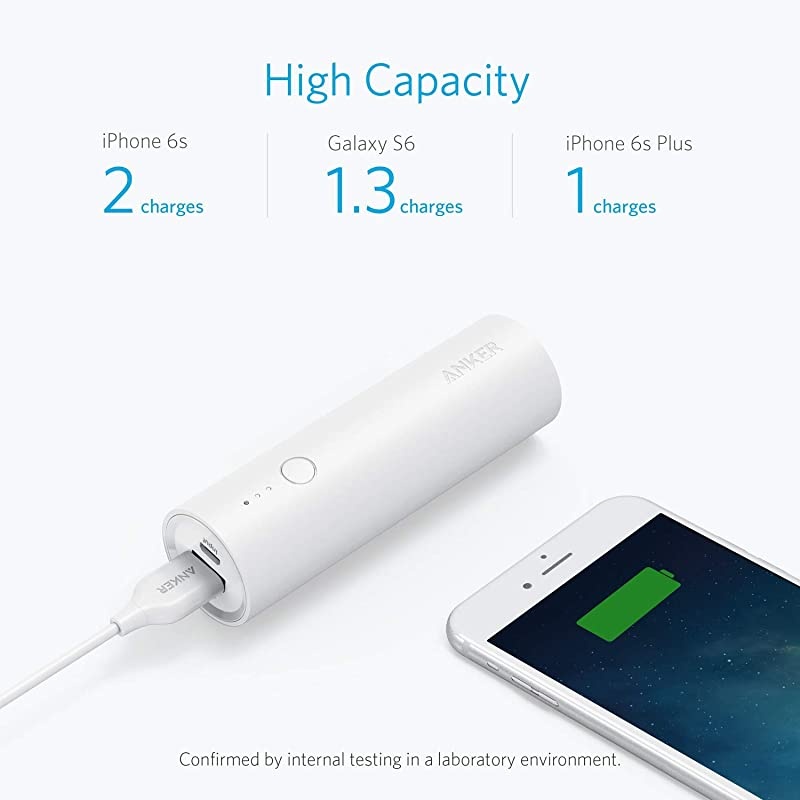 PowerCore 5000 Portable Charger UltraCompact 5000mAh External Battery with FastCharging Technology Power Bank for iPhone iPad Samsung Galaxy and More
