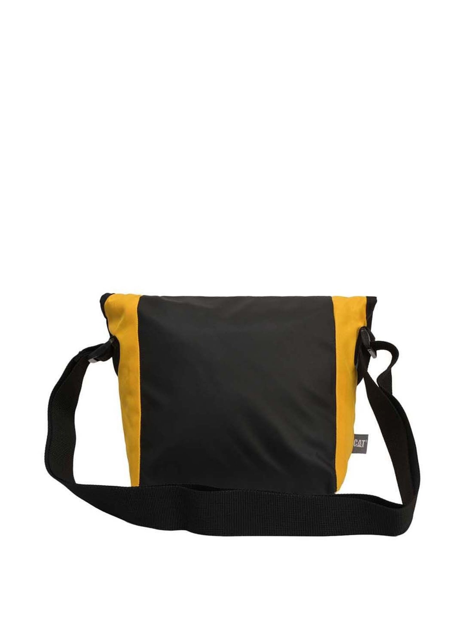 CAT Detroit Black & Yellow Medium Messenger Bag
