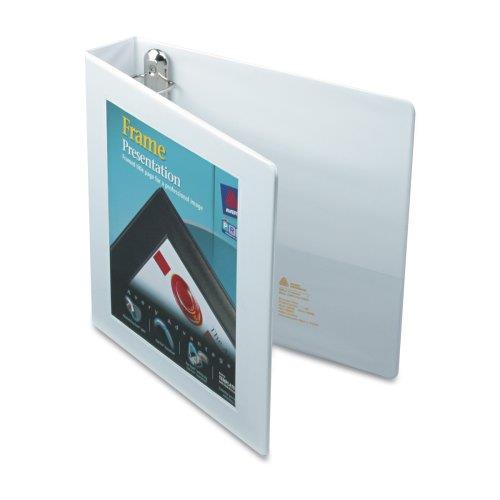 Avery Framed Presentation Locking View Binder, 1.5" Capacity, White (68060)