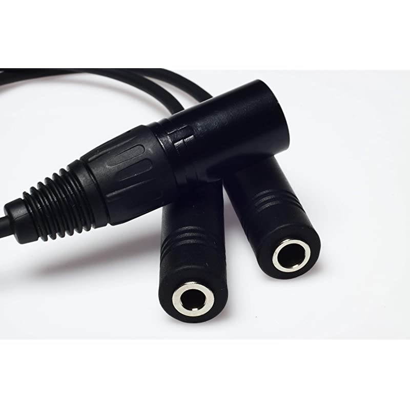 GA Twin Plug to Airbus XLR Headset Adapter