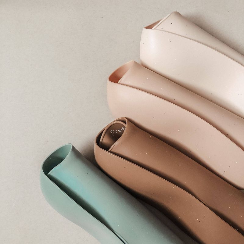 Pretty Please Teethers Silicone Bib - Speckle Sage