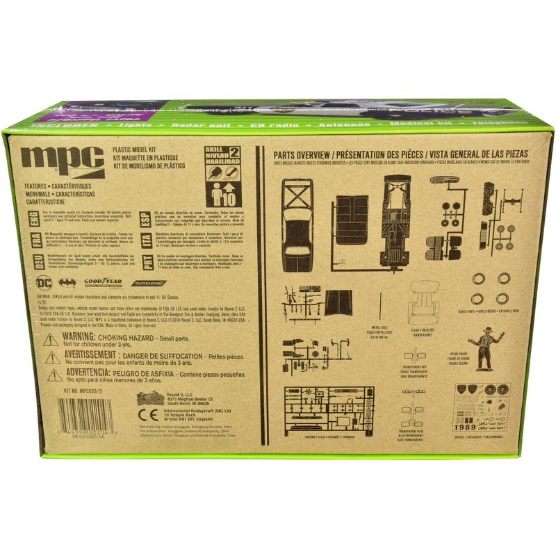 Skill 2 Model Kit 1977 Dodge Monaco with Joker Resin Figurine "Batman" 3-in-1 Kit 1/25 Scale Model by MPC