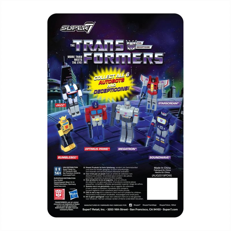 Super7 Transformers ReAction Figure - Soundwave