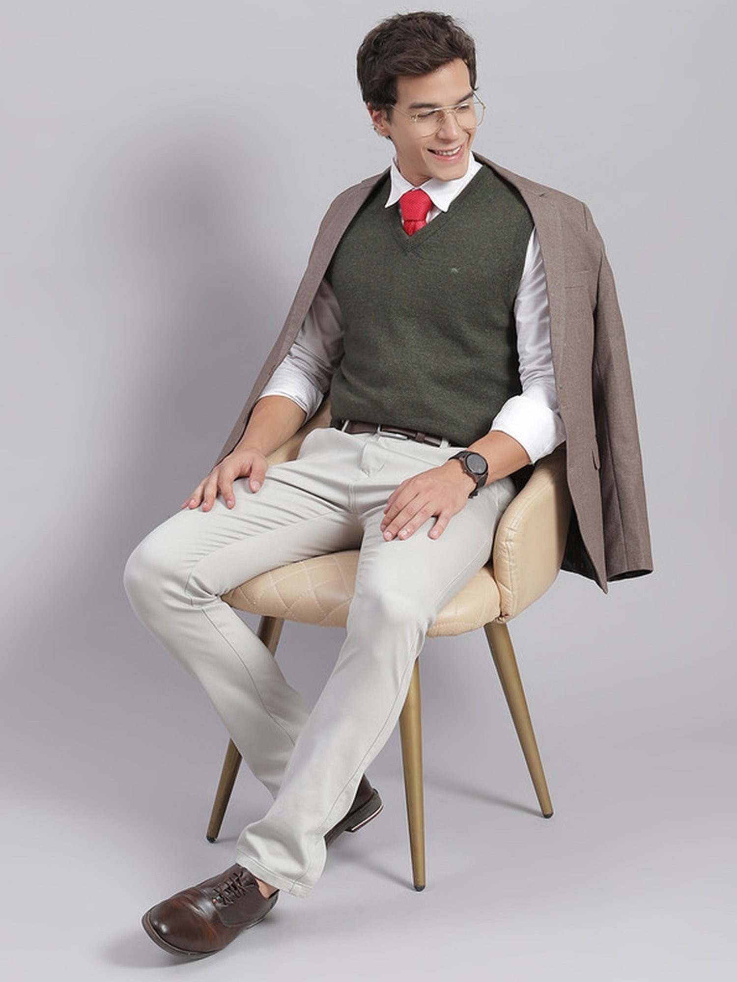 Monte Carlo Green Regular Fit Sweater