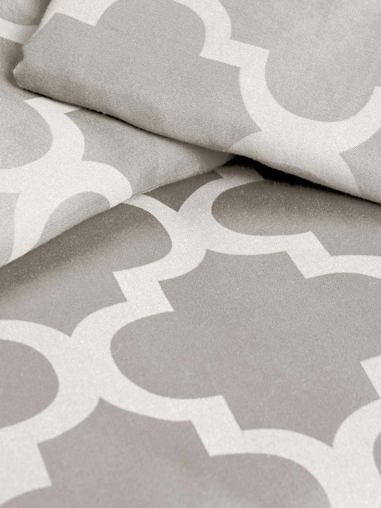 Saral Home Easy Living Beige Cotton Tangier Soft Self Pattern Queen Bed Sheet With Pillow Covers