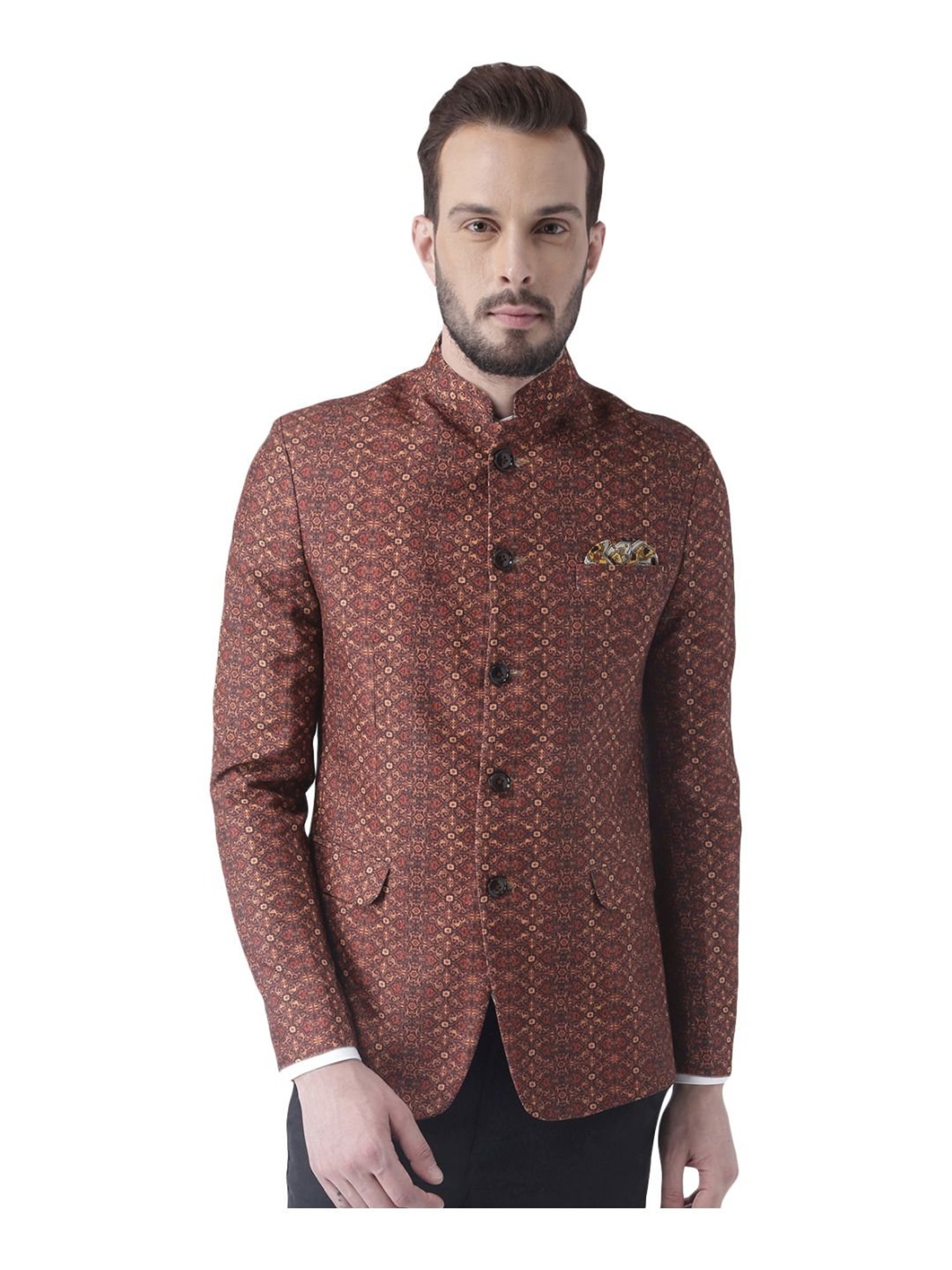 Vastramay Black Regular Fit Blazer