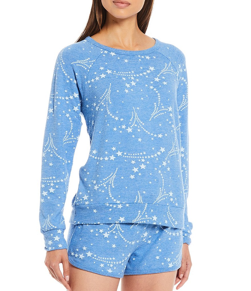 PJ Salvage Star Printed Peachy Jersey Knit Coordinating Sleep Top