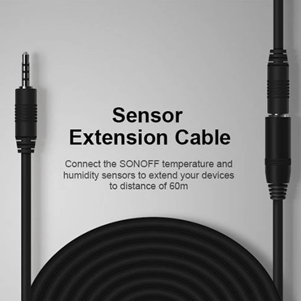 Sonoff AL560 5M Extension Cable with Sonoff DS18B20/Si7021/AM2301 High Accuracy Temperature/Humidity Sensors Home Office Extension Cord
