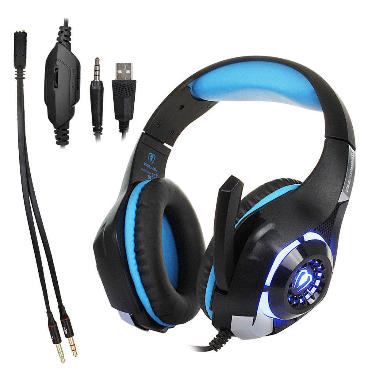 Beexcellent GM-1 Stereo Bass Surround Gaming Headset for PS4 New Xbox One PC Mic