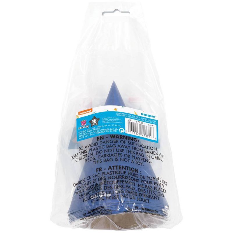 Baby Shark 8ct Wearable Party Accessory Hats